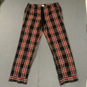 J. Crew Mens Plaid Pajama Pants Size Medium Cotton Sleepwear Lounge Pants